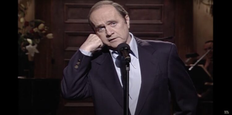 A still of comedian Bob Newhart on 